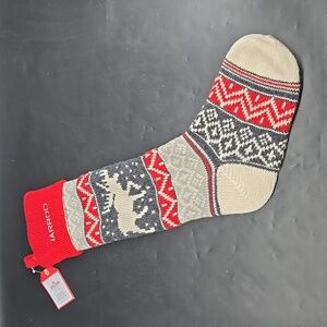 NEW JARROD Pottery Barn Christmas Holiday Stocking Wool Blend Fair Isle JARROD